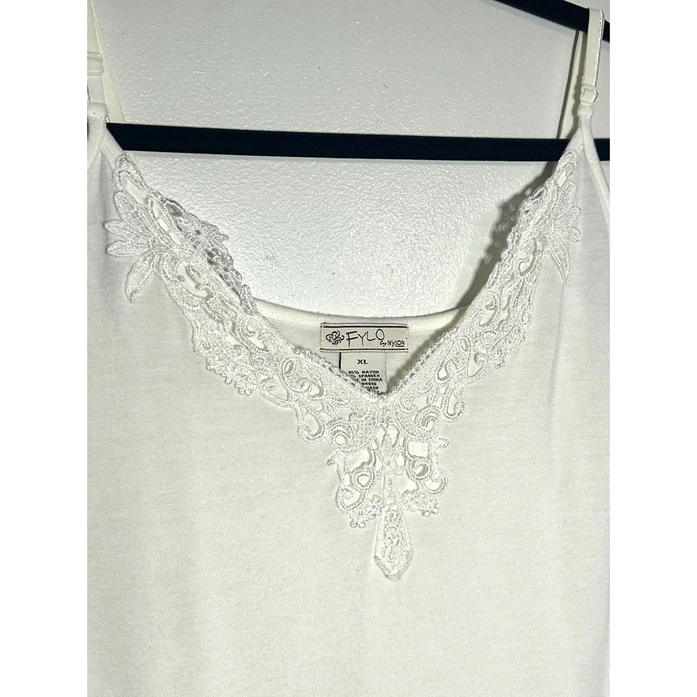 Fylo Woman's Tank Top Y2K Cottage Core Romantic‎ Bohemian Adjustable Strap XL - Picture 4 of 9